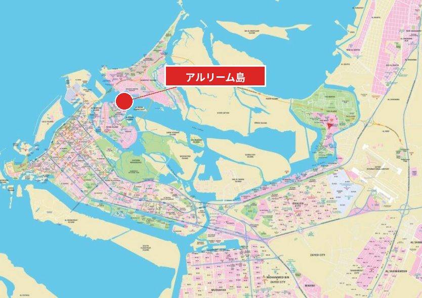 アルリーム島の位置図(概略)