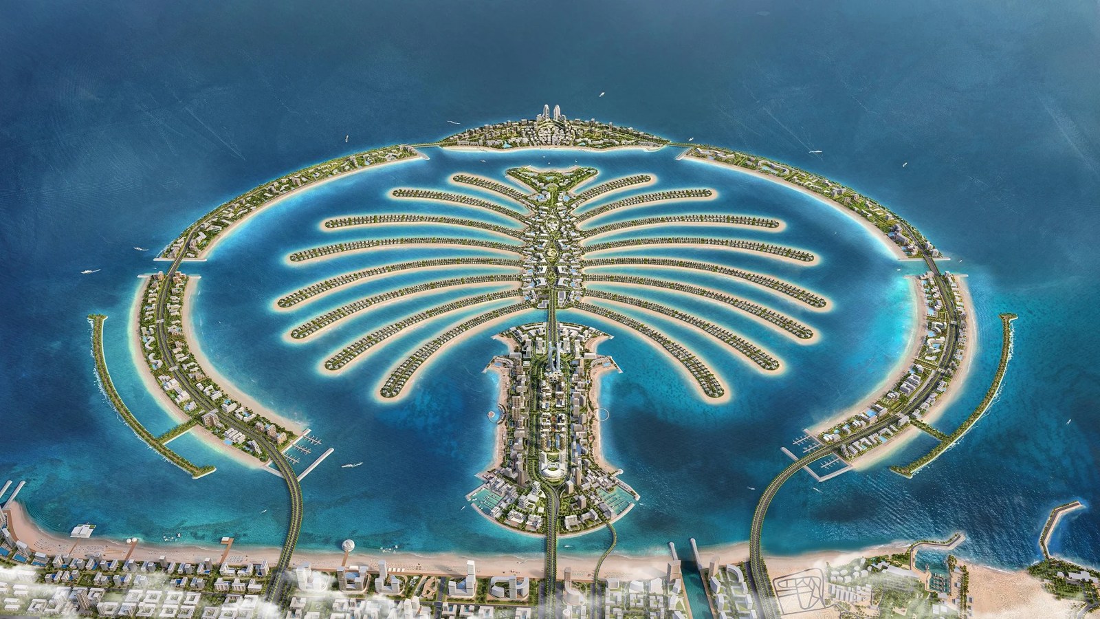 パームジュベルアリ(Palm Jebel Ali)の街並み